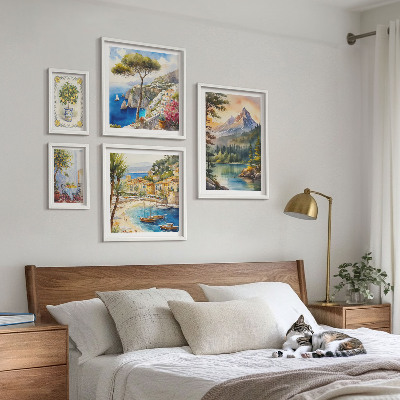 Tableau de décoration murale Paysages de montagnes et vues sur la mer