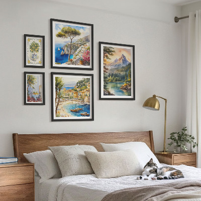 Tableau de décoration murale Paysages de montagnes et vues sur la mer