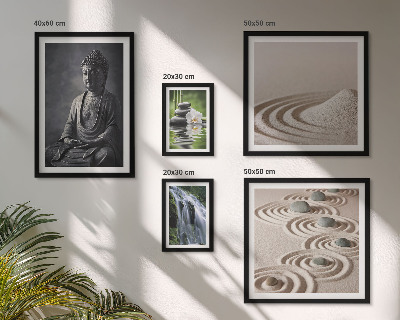 Ensemble de 5 tableaux Thèmes zen relaxants inspirés par la nature