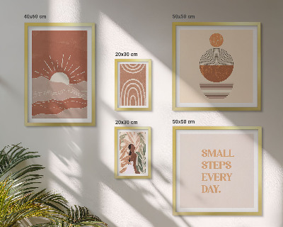 Tableau de décoration murale Slogans positifs sur la nature et le style bohème