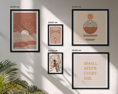 Tableau de décoration murale Slogans positifs sur la nature et le style bohème