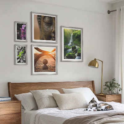 Ensemble de 5 tableaux Harmonie de la nature minimaliste