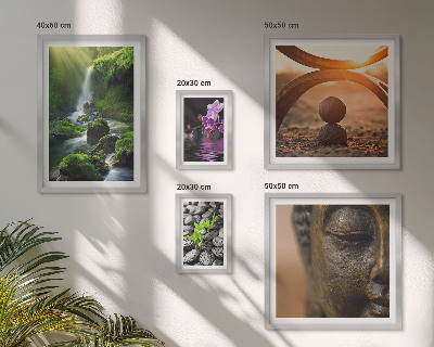Ensemble de 5 tableaux Harmonie de la nature minimaliste