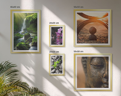 Ensemble de 5 tableaux Harmonie de la nature minimaliste