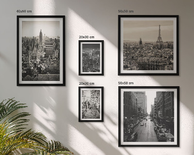 Ensemble de 5 tableaux Panoramas urbains des capitales européennes
