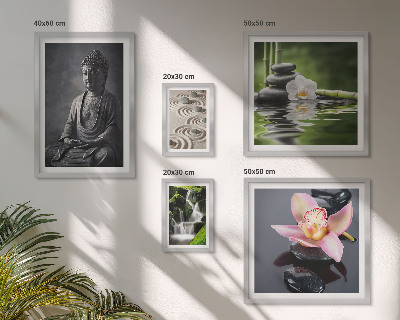 Lot de tableaux encadrés L'atmosphère zen et relaxante de la nature