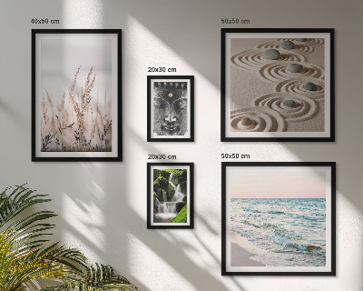 Ensemble de 5 tableaux Eau zen relaxante en pleine nature