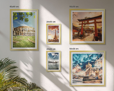 Tableau de décoration murale Icônes de l'architecture mondiale