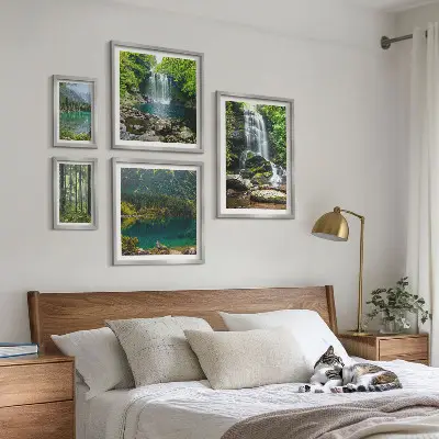 Tableau de décoration murale représentant des cascades et des paysages forestiers naturels