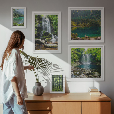 Tableau de décoration murale Cascades, paysages forestiers, nature