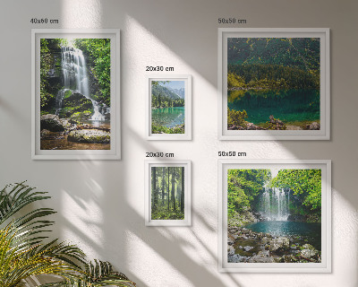 Tableau de décoration murale Cascades, paysages forestiers, nature