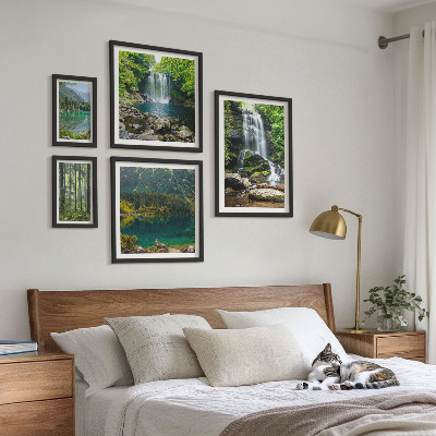 Tableau de décoration murale Cascades, paysages forestiers, nature