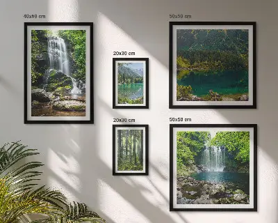 Tableau de décoration murale représentant des cascades et des paysages forestiers naturels