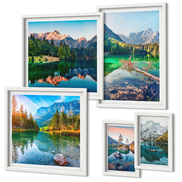 Tableau de décoration murale Paysages de montagne, lacs, forêts