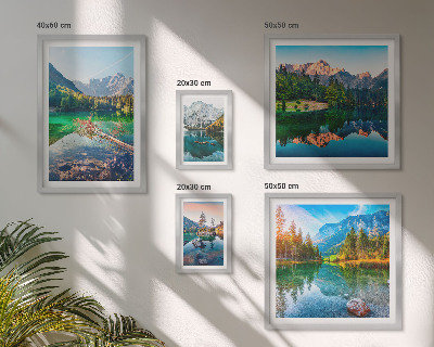 Tableau de décoration murale Paysages de montagne, lacs, forêts