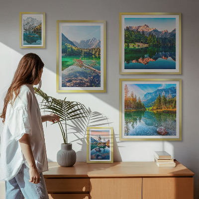 Tableau de décoration murale Paysages de montagne, lacs, forêts