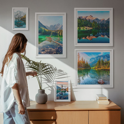 Tableau de décoration murale Paysages de montagne, lacs, forêts