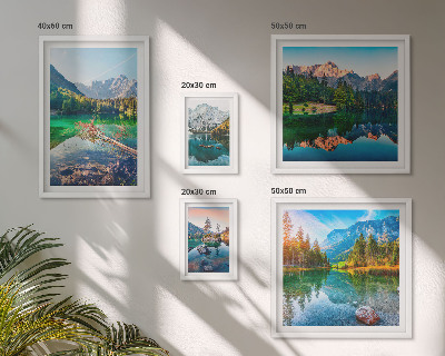 Tableau de décoration murale Paysages de montagne, lacs, forêts