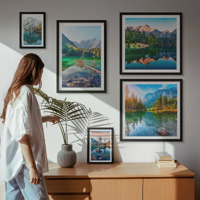 Tableau de décoration murale Paysages de montagne, lacs, forêts