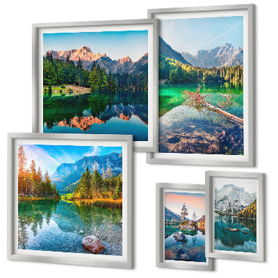 Tableau de décoration murale Paysages de montagne, lacs, forêts