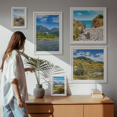 Tableau de décoration murale Paysages de montagnes et de plages