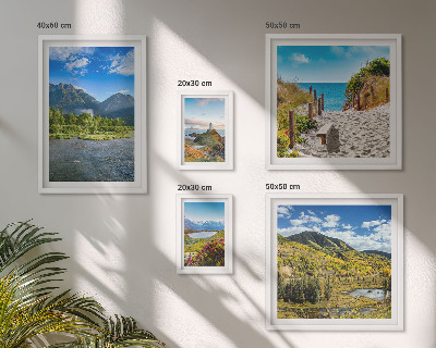 Tableau de décoration murale Paysages de montagnes et de plages