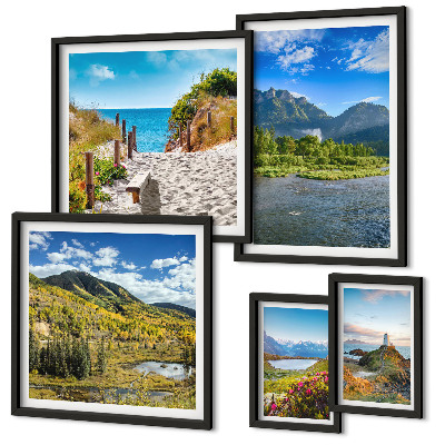 Tableau de décoration murale Paysages de montagnes et de plages