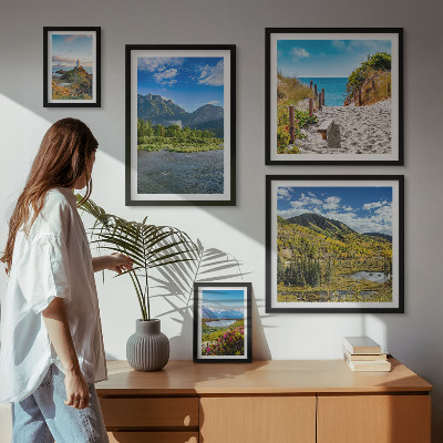 Tableau de décoration murale Paysages de montagnes et de plages