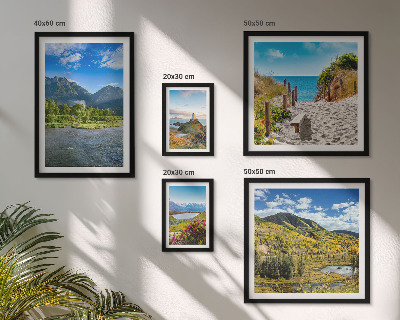 Tableau de décoration murale Paysages de montagnes et de plages