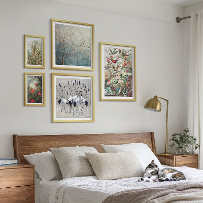 Tableau de décoration murale Oiseaux tropicaux vintage