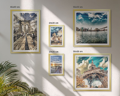 Lot de tableaux encadrés Ponts et structures de la ville