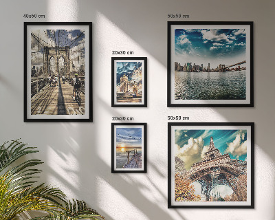 Lot de tableaux encadrés Ponts et structures de la ville