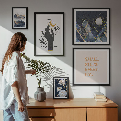 Tableau de décoration murale Style bohème inspiré par la nature et les messages