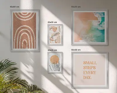 Tableau de décoration murale motifs végétaux élégants
