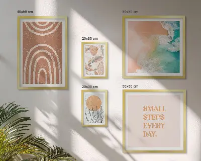 Tableau de décoration murale motifs végétaux élégants