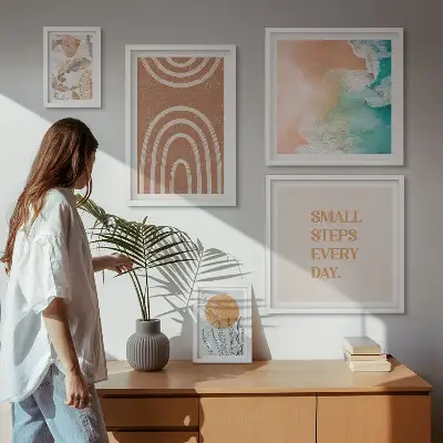 Tableau de décoration murale motifs végétaux élégants