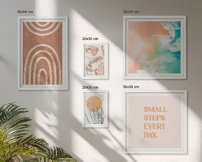 Tableau de décoration murale motifs végétaux élégants