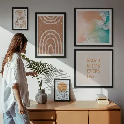 Tableau de décoration murale motifs végétaux élégants