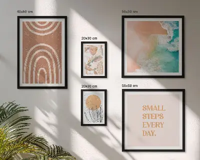 Tableau de décoration murale motifs végétaux élégants