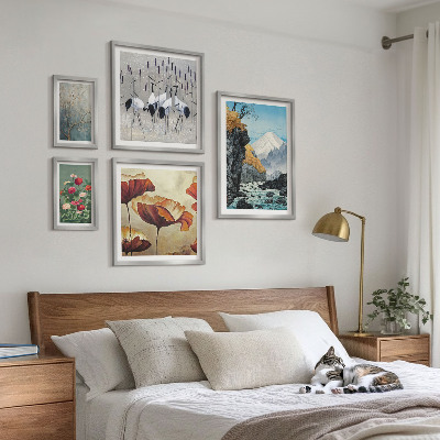 Tableau de décoration murale Paysages de fleurs et de montagnes