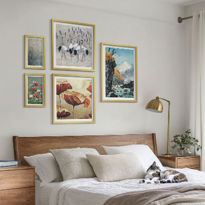 Tableau de décoration murale Paysages de fleurs et de montagnes