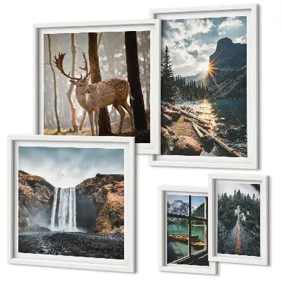Tableau de décoration murale représentant des paysages, la nature, des cascades et la faune