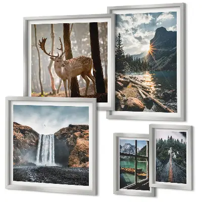 Tableau de décoration murale représentant des paysages, la nature, des cascades et la faune