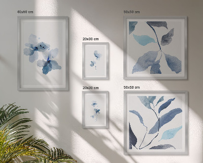 Tableau de décoration murale Fleurs aquarelles élégantes