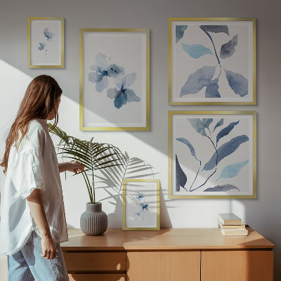 Tableau de décoration murale Fleurs aquarelles élégantes