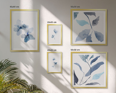 Tableau de décoration murale Fleurs aquarelles élégantes