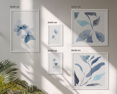 Tableau de décoration murale Fleurs aquarelles élégantes