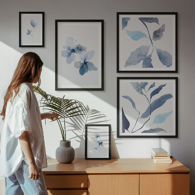 Tableau de décoration murale Fleurs aquarelles élégantes