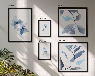 Tableau de décoration murale Fleurs aquarelles élégantes