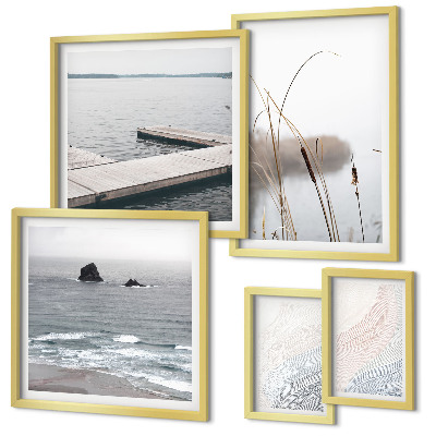 Tableau de décoration murale Paysages marins minimalistes
